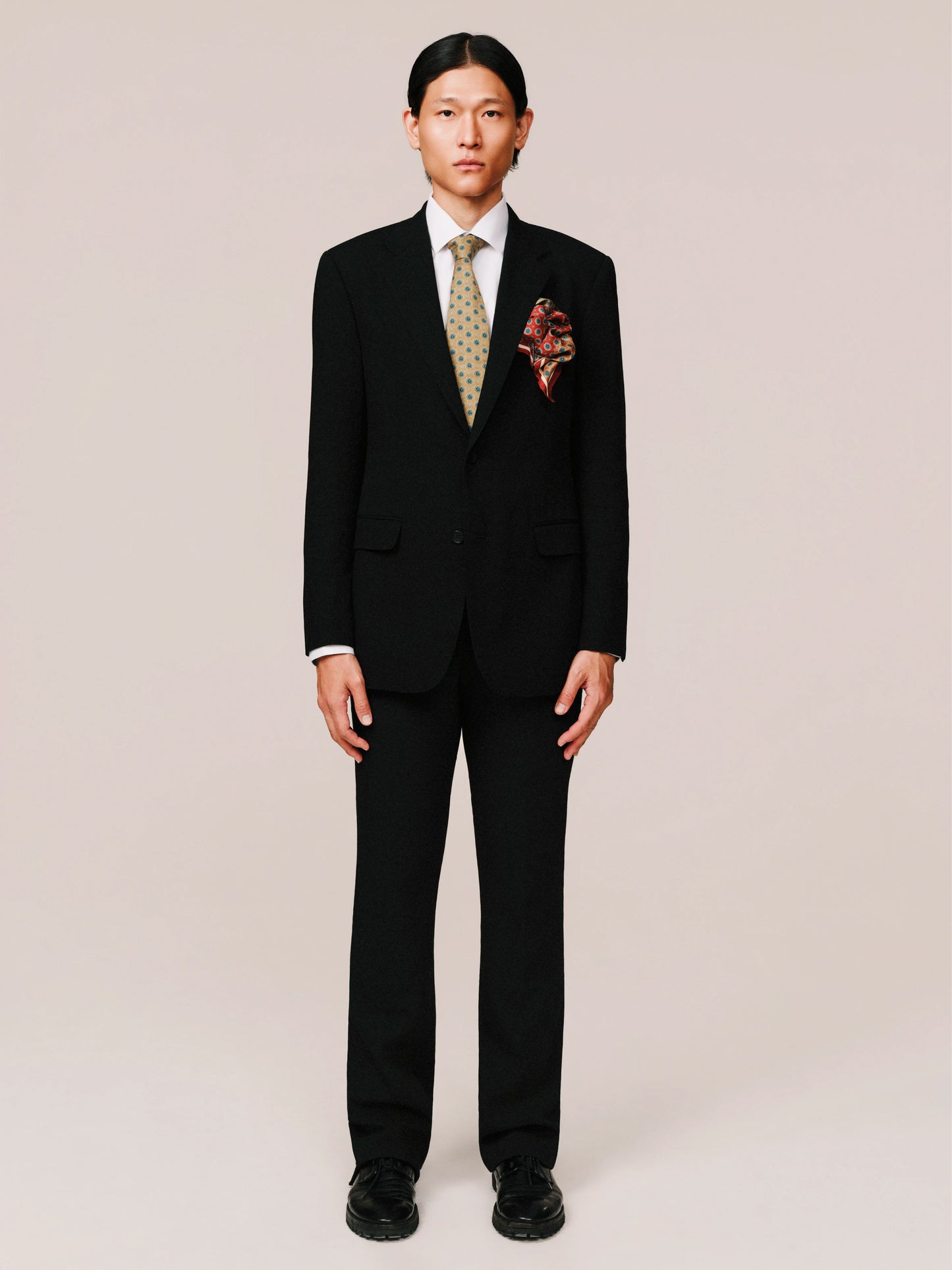 The Mughal Painted Pocket Square